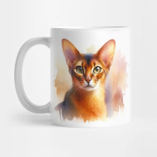 Abyssinian - Watercolor Cat Mug